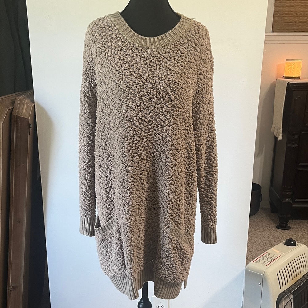 Zenana Outfitters Tan Textured Sweater
